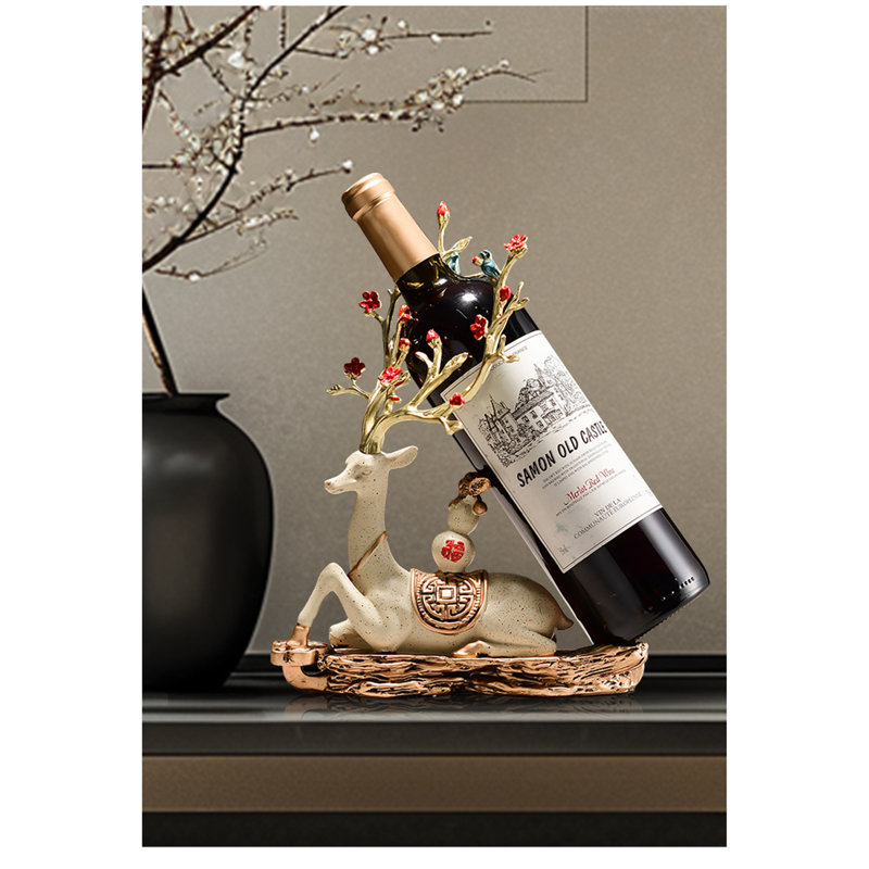 Support à vin créatif, Beige