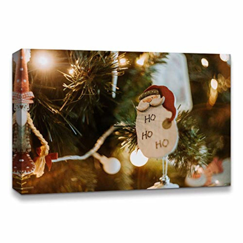 Christmas Holiday Celebration Santa Claus X14 - Photographie sur toile tendue, H 24 po x l 32 po