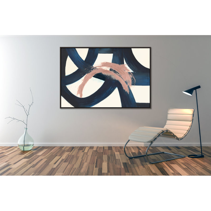 Coups Blue Painting by Mark Sargent, Glass Coat
