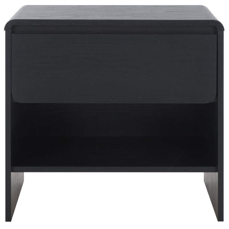 Arsenio 1 Drawer Nightstand, Black
