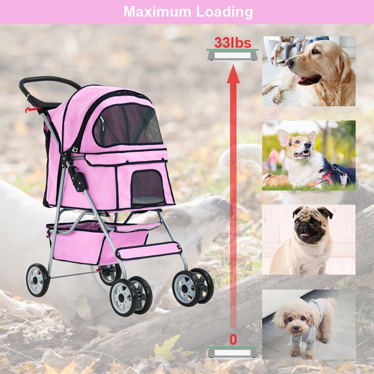 Carrito PARA Perro Easy Walk Folding Travel Pet Trolley Cat Cart Carrier  with 3 Wheels for Medium Dogs Luxury Dog Pet Strollers - China Dog Stroller  and Pet Stroller price