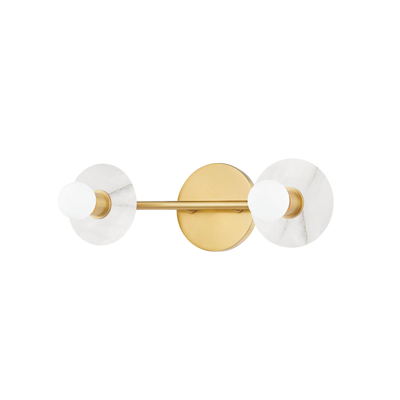Litchfield 2 - Light Vanity Light, Aged Brass