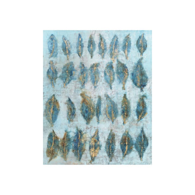 Indigo Leaflet Print by Beverly Fuller
