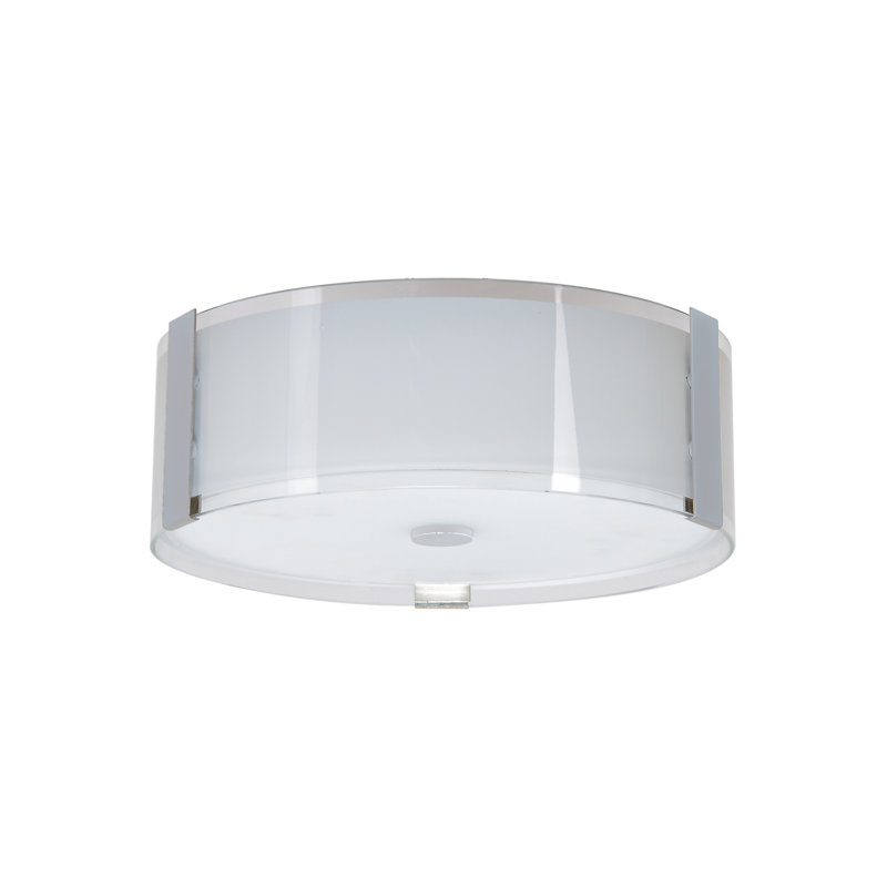 Plafonnier encastré 2 lumières Dariel, Chrome