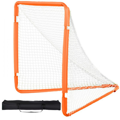 Lacrosse Goal, 4' x 4' Small Kids Lacrosse Net, Folding Portable Lacrosse Goal with Carry Bag