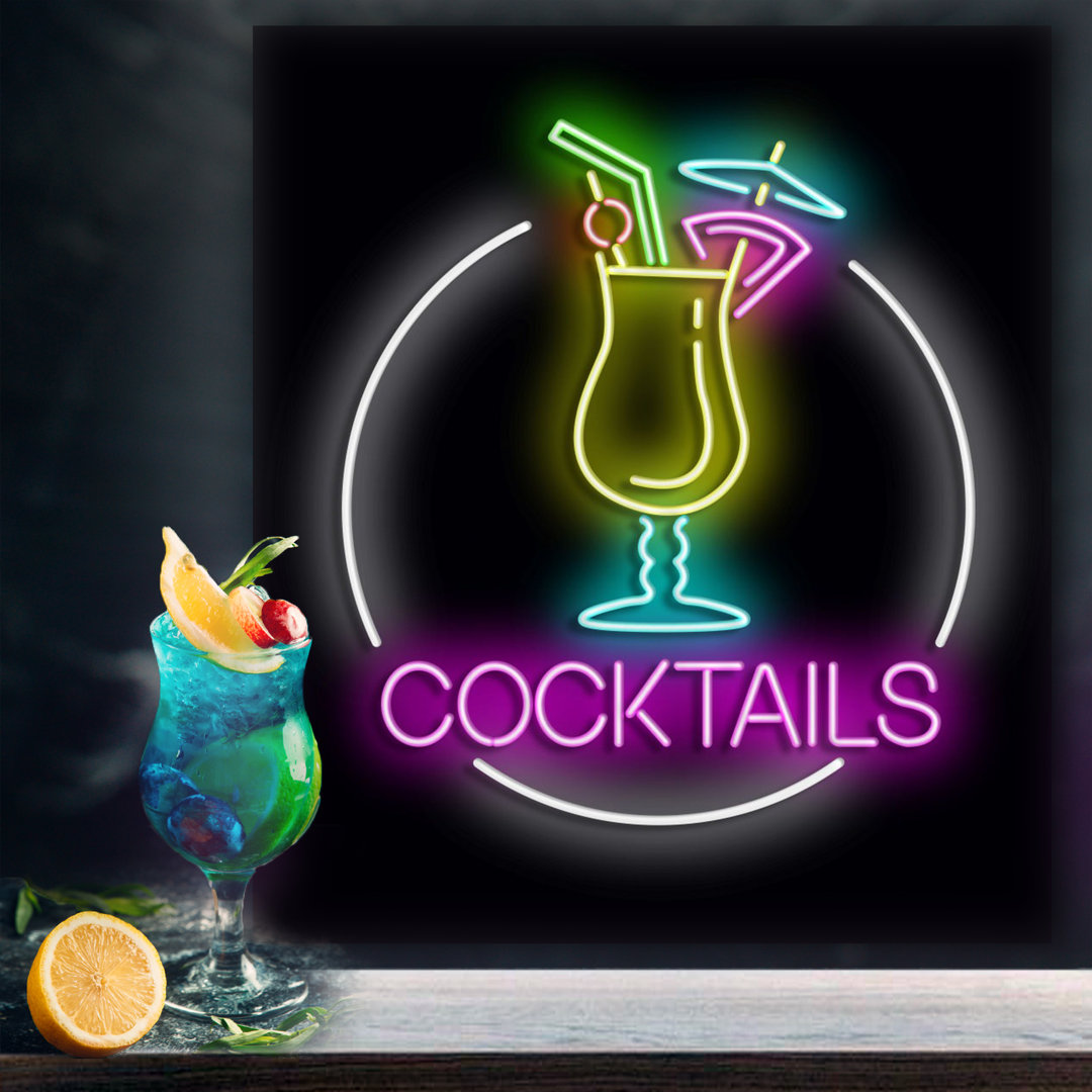 Neon Sign Cocktail Wall Décor