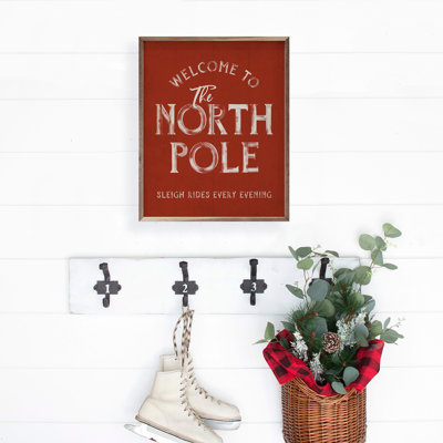 Welcome To The North Pole Red