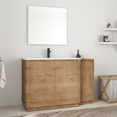 52'' Single Bathroom Vanity with Ceramic Top