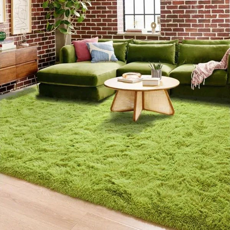 Solid Colour Shag Area Rug, Rectangle 245cm x 305cm
