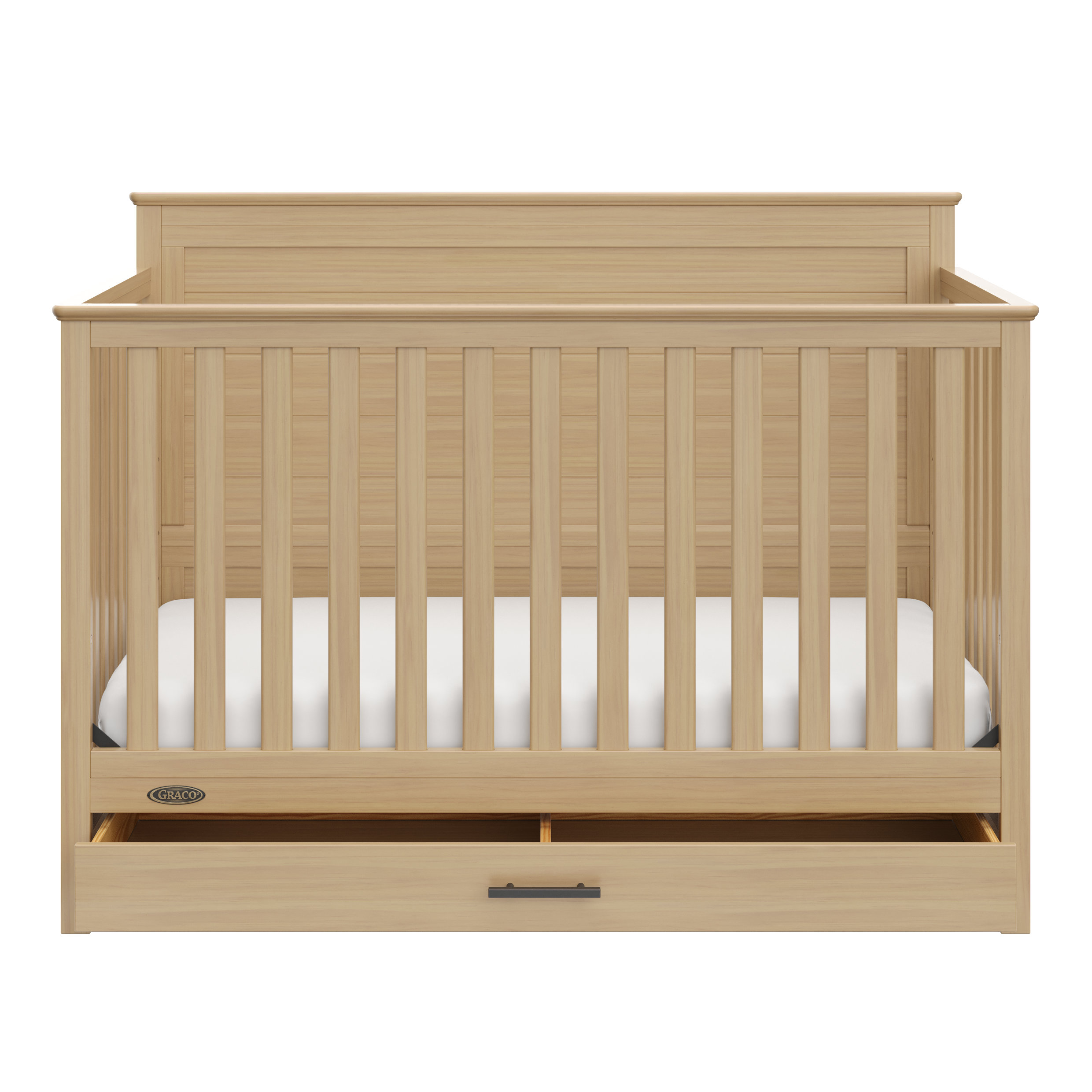 Graco Tristan Driftwood 5-in-1 Convertible Crib with Drawer