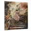 Élégante femme marchant dans les escaliers III - Art mural acrylique femme romantique-64636734