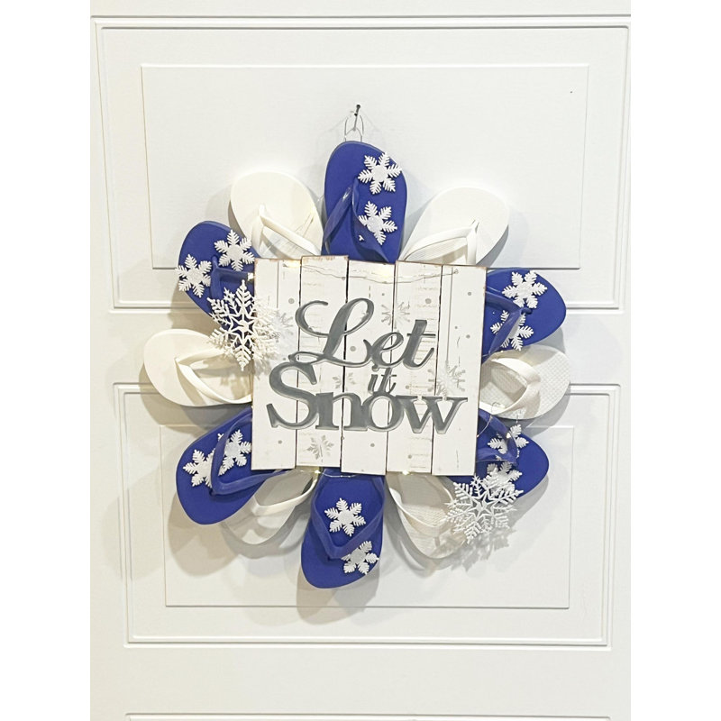 Lighted WInter Wreath