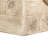 Outdoor Wood Grain Square MGO Side Table With Simulated Braided Cord – Indoor Retro End Table For Home & Patio Decor