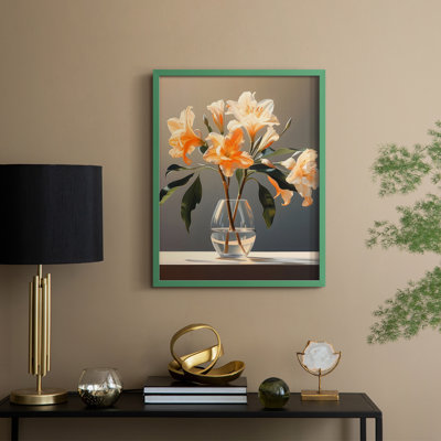 Classy Vase I, reproduction encadrée - bois massif
