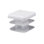 Embout carré en plastique pour tubes Outwater (8 pièces) | Bouchon de tube de 1 po / glissière de chaise / protecteur de plancher / bouchon de tube / bouchon de trou de tube / bouchon de tuyau | Convient aux tubes de calibre multiple | Blanc texturé | Robuste