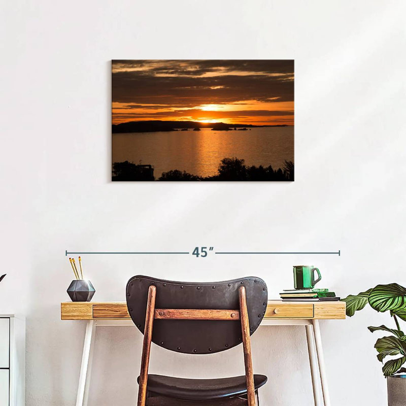 Alvord Mwanza coucher de soleil ciel, H 20 po x l 30 po