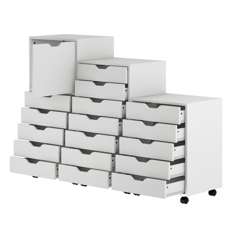 Halifax 3-pc Multi-drawer Storage Cabinet Set
