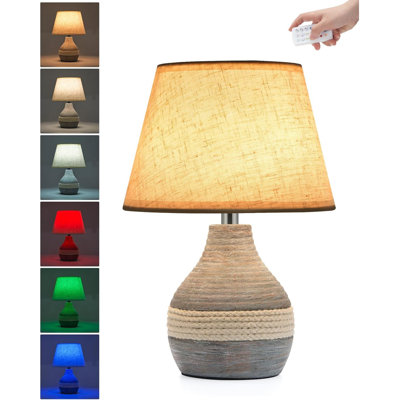 11\"x11\"x8\" Assembly Required Lampshade For Floor Lamp, Table Lamp, Bedside Lamp, Fabric Drum Lampshade Classic Modern Style, Spider Fitter, Linen - Gray