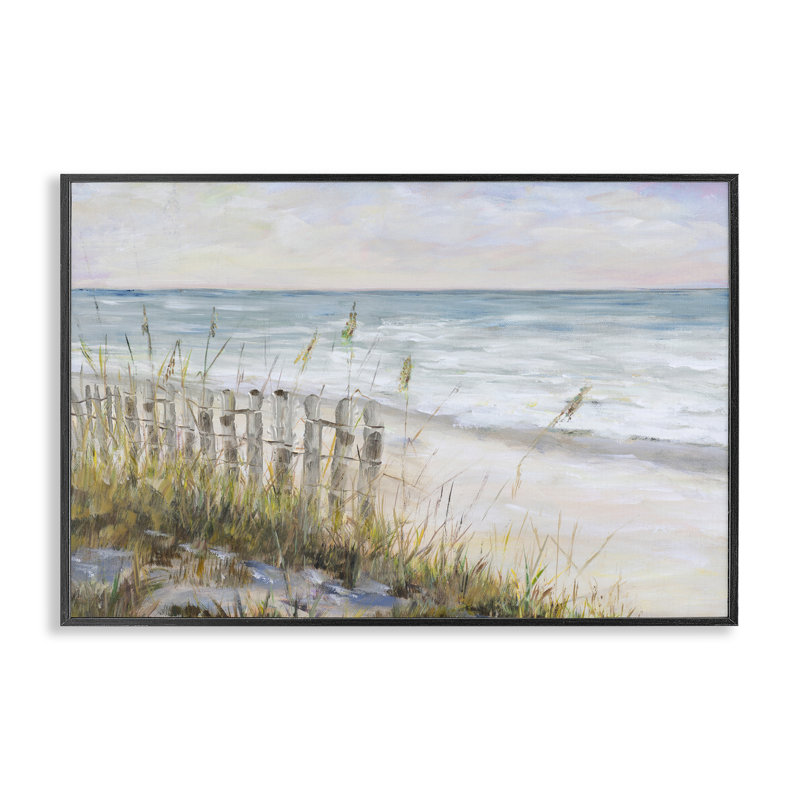 «Beach Tide Pools», estampe numérique par Julie DeRice, H 12 po x l 18 po, Giclée encadrée noir minuit