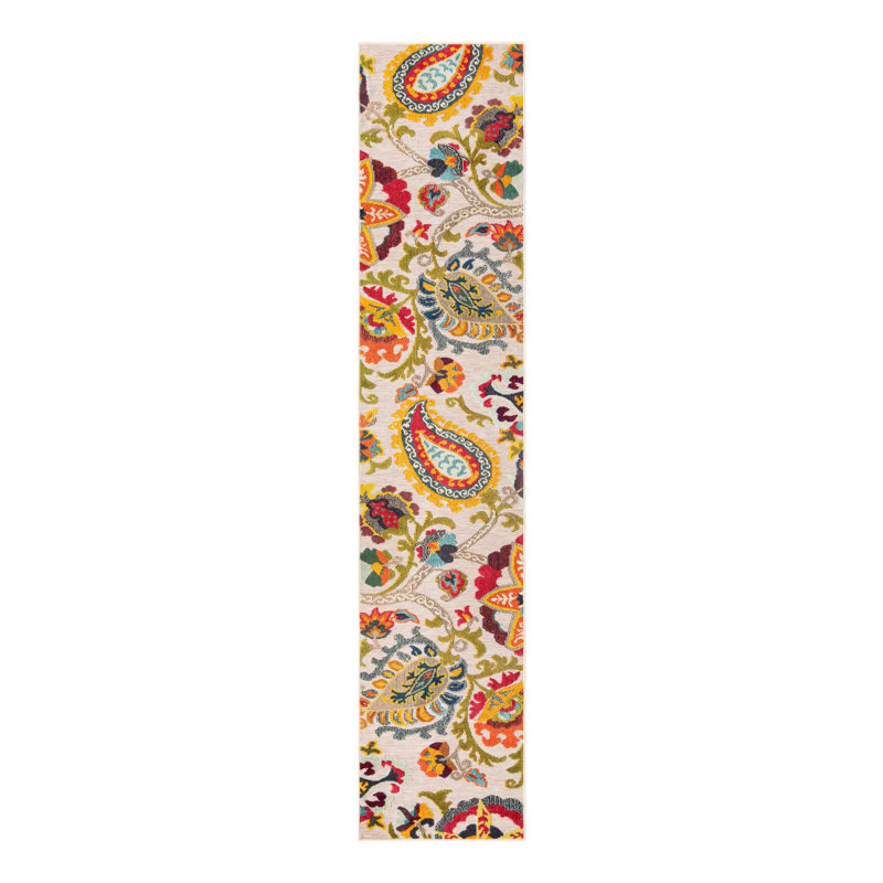 Tapis Bungalow Rose Nahla Caimin, Tapis de couloir 2 pi 7 po x 12 pi