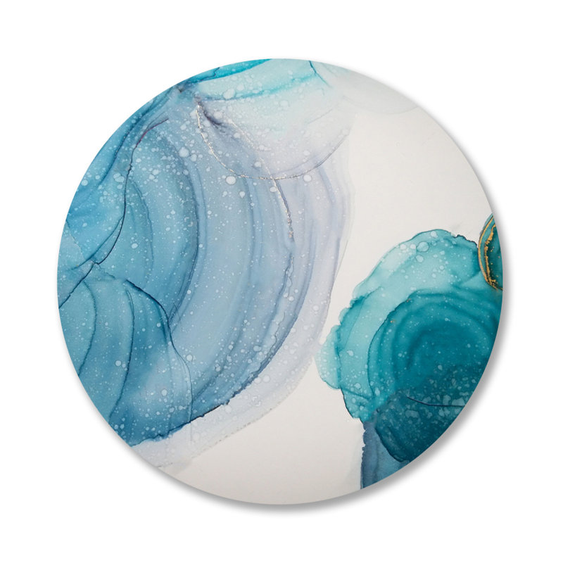 Désirabilité - Imprimé rond sans cadre, Plastique / acrylique, H 24 po x l 24 po