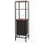 Freestanding Laundry Hamper with 3-Tier Shelves, Rustic Laundry Basket， Slim Space-Saving Metal Wood Laundry Room Organizer with Removable Fabric Bag for Beside Washing Machine, Bathroom & Small Narrow Corners
