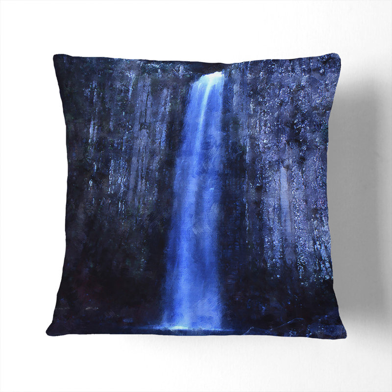 Waterfall at Dusk Scatter Cushion, 55cm H x 55cm W x 20cm D, Stone