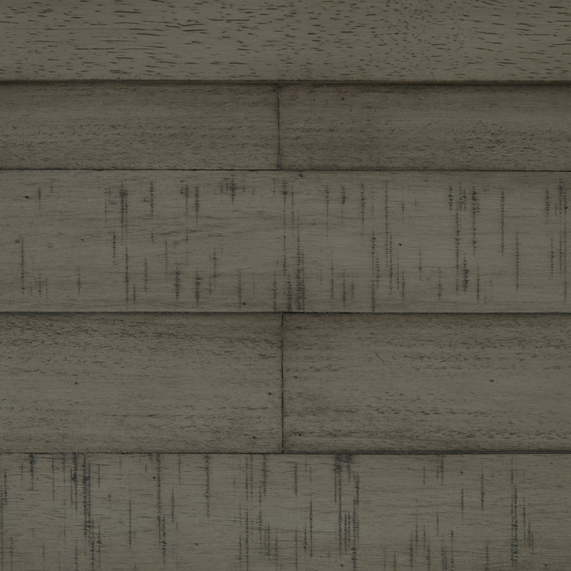 Table à hauteur de comptoir Anab, base rectangulaire en bois gris et ridoir