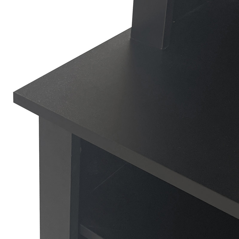 Raffie Hall Tree 47.22'' Wide with Bench and Shoe Storage, Black