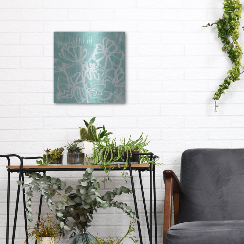 " Refresh Mint " by Linda Woods, 12" H x 12" W