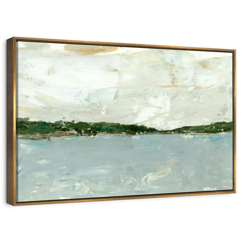 Vue panoramique I, Cadre flottant doré, 13 po x 9 po