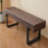 Banc de style campagnard 59 po de style industriel, pour la cuisine intérieure, le chevet, le vestibule et le rangement pour chaussures