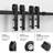 Classic Design Sliding Standard Double Barn Door Hardware Kit (Not Include Door)-44442794