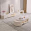 Cream Style Expandable Rock Slab Coffee Table