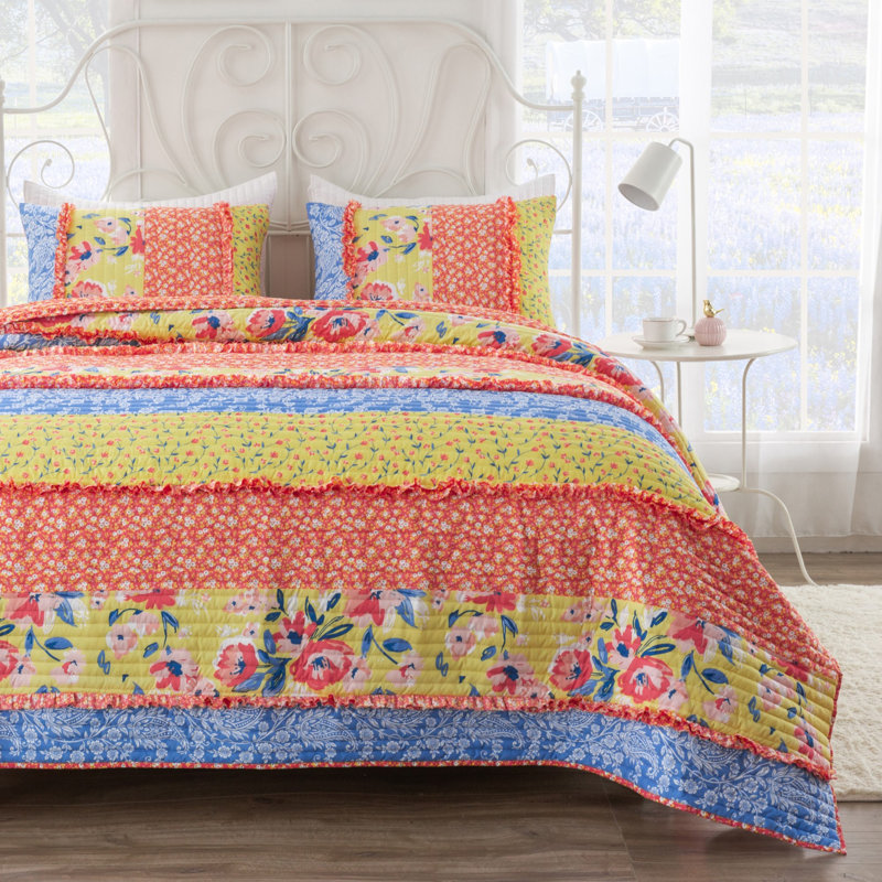 Microfiber Quilt Set, Twin Quilt + 1 Standard Sham