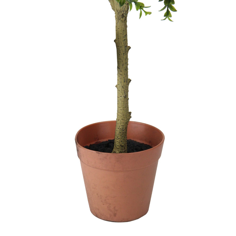 Arbre de 26 po à herbes douces artificielles vertes et brunes 26 po