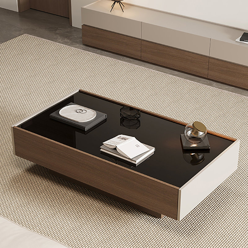 Table basse simple, Brun noyer, H 15 po x l 47,2 po x P 25,6 po