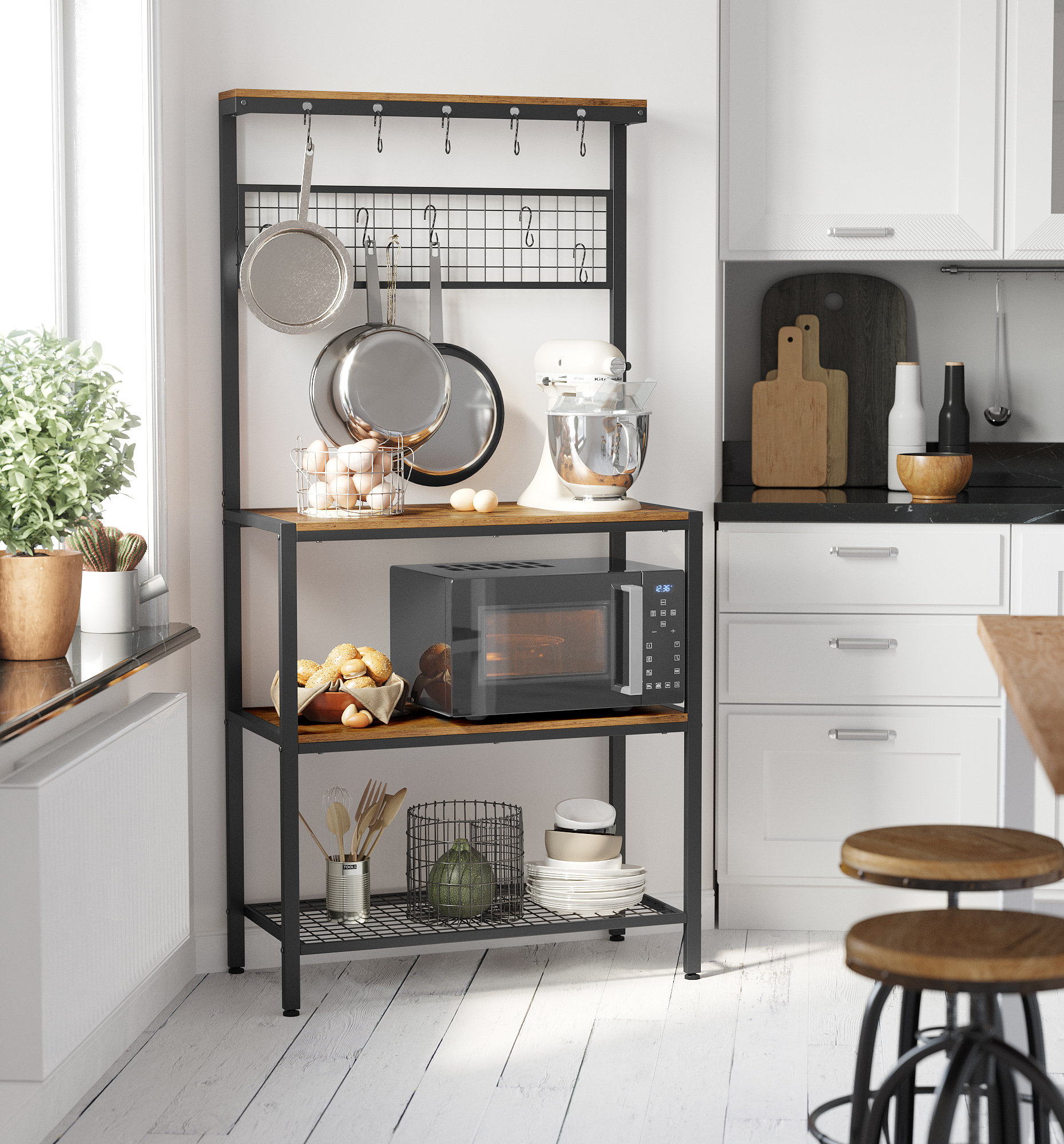 Foundry Select Thierry 33" Standard Baker's Rack & Reviews | Wayfair