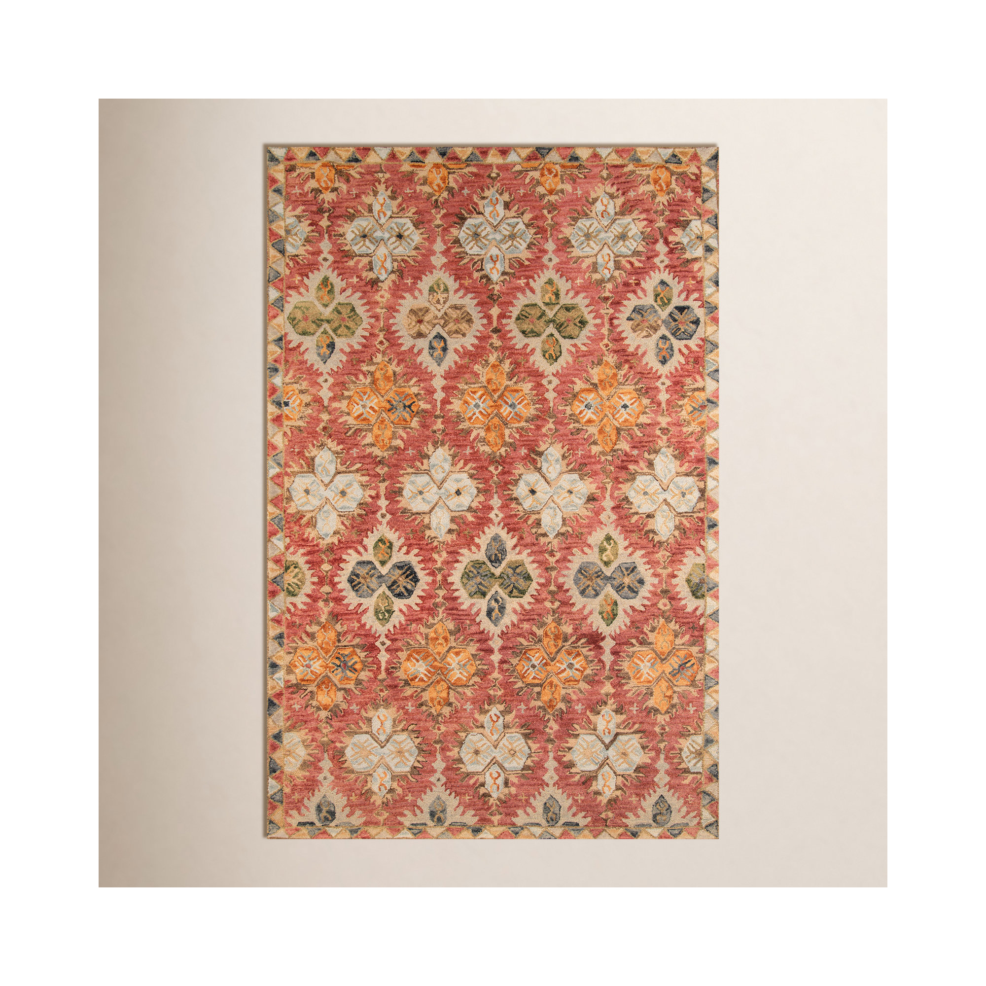 Adrien Handmade Wool Rug, Rectangle 3'6" x 5'6"