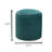 Terri Wide Velvet Round Pouf Ottoman-1036623955