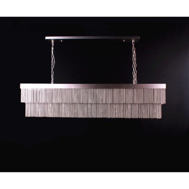 8 - Light Tiered Chandelier, French Gold, Brushed Brass, 20” Wide x 8” Deep x 13 Height