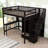 Idalina 1 Drawer Wood Loft Bed with Built-in-Desk, Shelves and Wardrobe-65696891-65696838