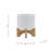 5" CHEVRON PLANTER W/ STAND, WHITE