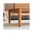 Solid wood TV stand and coffee table combination