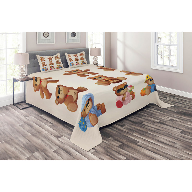 Coverlet, King Bedspread + 2 Shams