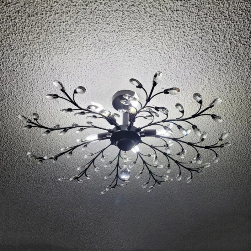 Apolonija 5-Light Dimmable Branch Crystal Creative Chandelier