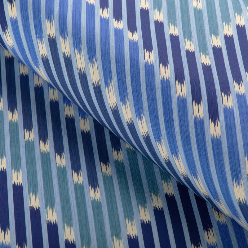 La Menagerie Cascade Print 100% Cotton Fabric, Blue/Sky
