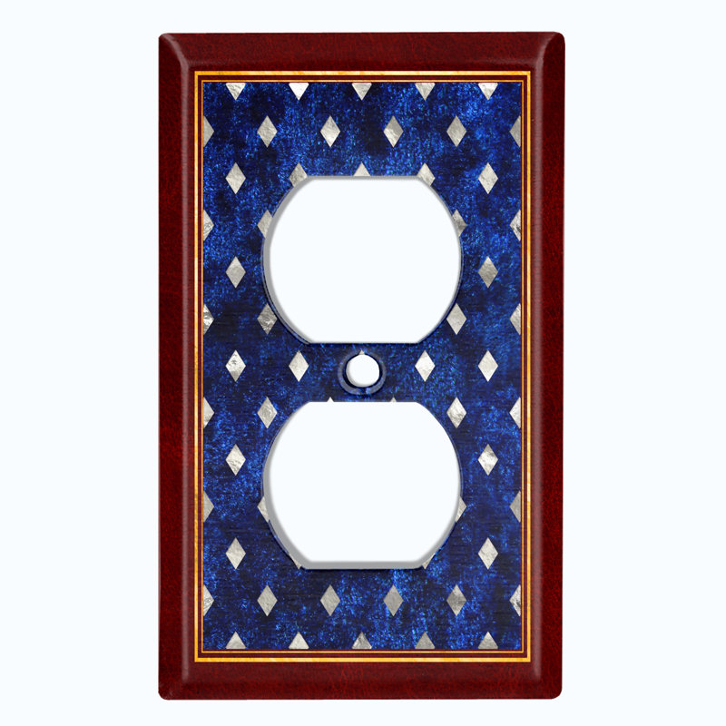 Plaque murale berçante à motif de fleurs avec 1 diamant