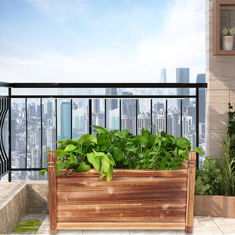 Gautreaux Elevated Planter, 11.8" H x 23.6" W x 13" D