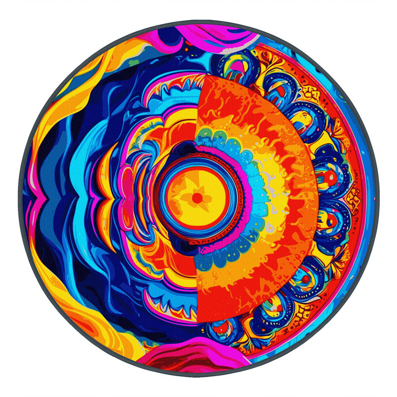 Vortex Radiance Rug, Round 4'